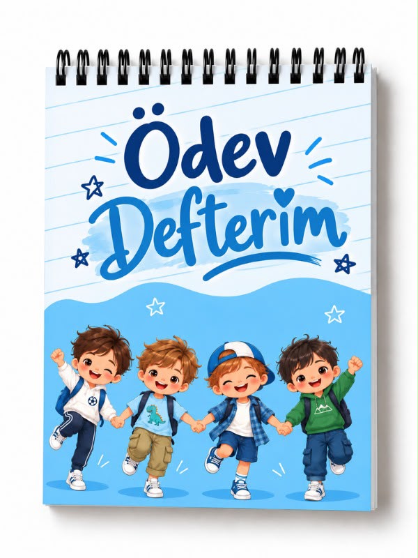 Ödev Defteri Spiralli – Öğrenciler İçin Günlük Ödev Takip ve Ders Planlama Defteri